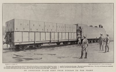An Armoured Train sent from Durban to the Front by Joseph Nash